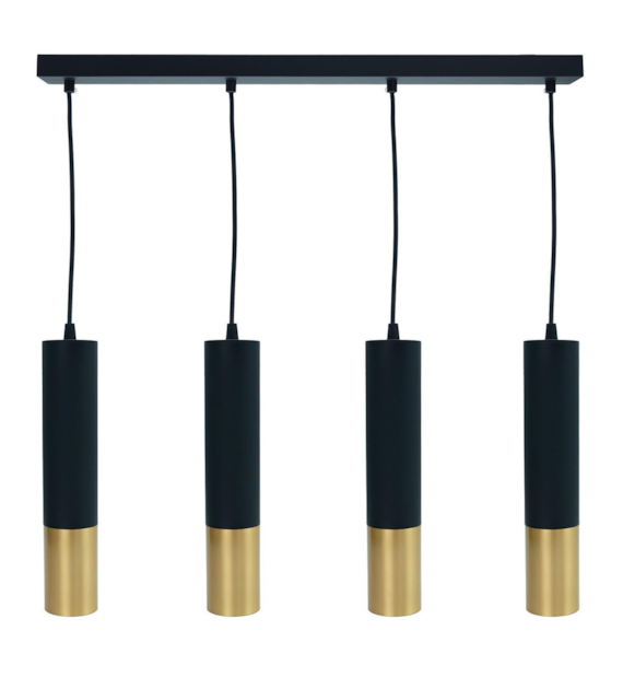 Black and gold hanging tube CIRCUS-4 290x60