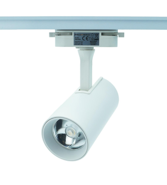 Lampa na szynoprzewód biała DUCTUS