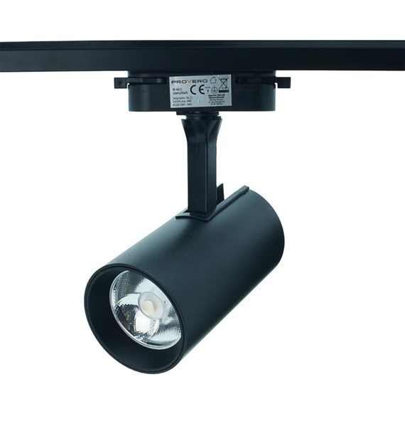 Lampa na szynoprzewód czarna DUCTUS
