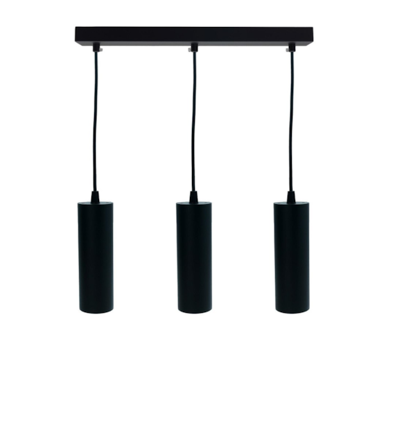 Schwarze Pendelleuchte CIRCUS-3 SLIM 170x55