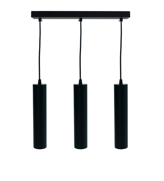 Schwarze Pendelleuchte CIRCUS-3 SLIM 240x55