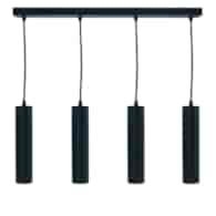 Black hanging tube CIRCUS-4 SLIM 240x55