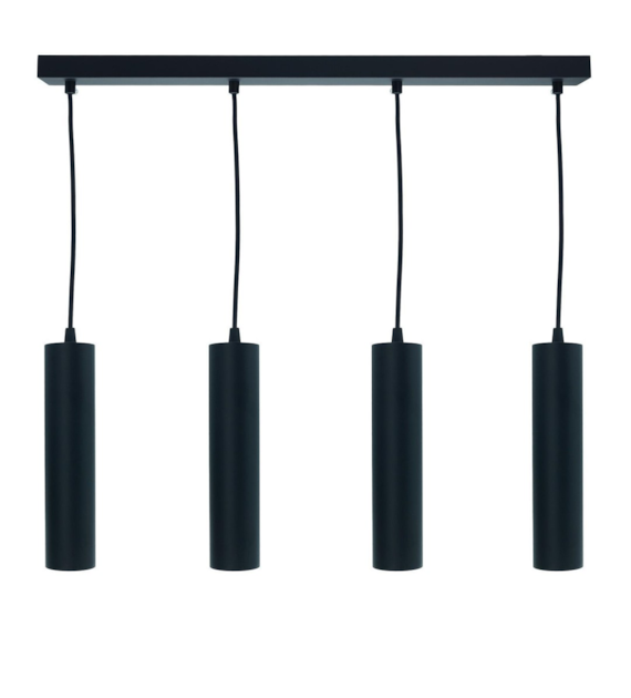 Schwarze Pendelleuchte CIRCUS-4 SLIM 240x55