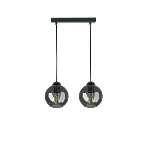 NEBIOS-2 smoked glass hanging lamp