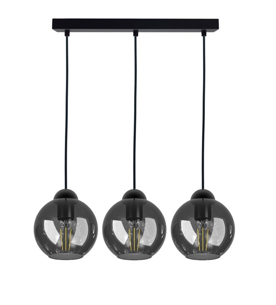 Lampa wisząca klosz dymiony NEBIOS-3