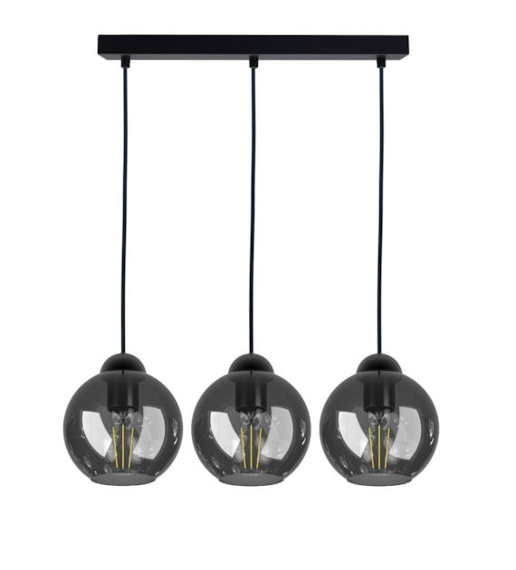 Pendelleuchte Rauchglas Schirm NEBIOS-3