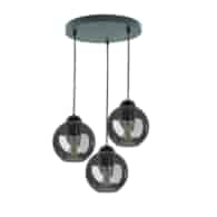 Lampa wisząca klosz dymiony NEBIOS-3R