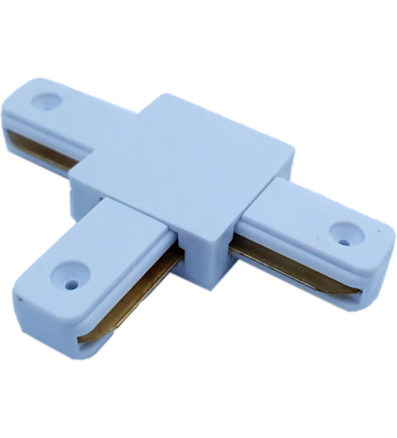 Verbinder für Stromschienen 1f T-Stück weiß ZX