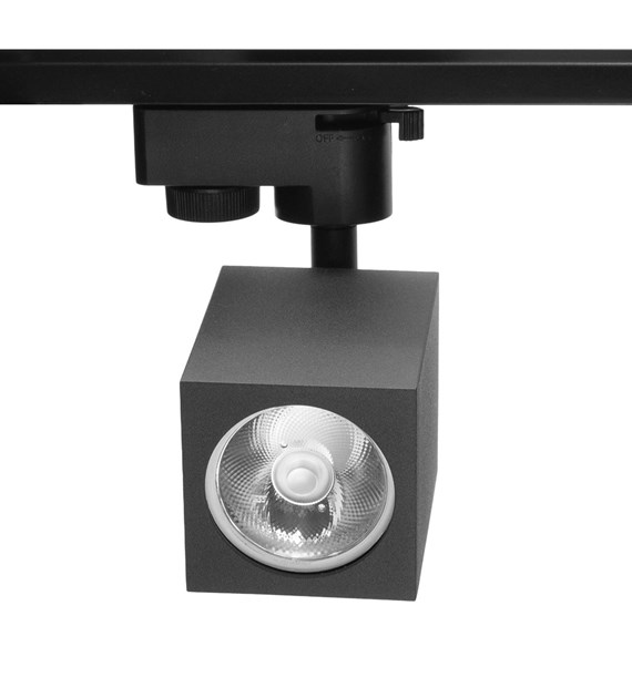Lampa na szynoprzewód czarna BRICK