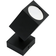 Kinkiet pojedynczy czarny QUANTUS I
