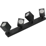 Kinkiet  czarny QUANTUS IV belka