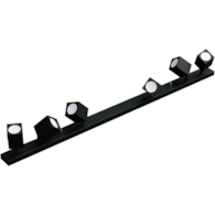 Kinkiet  czarny QUANTUS VI belka