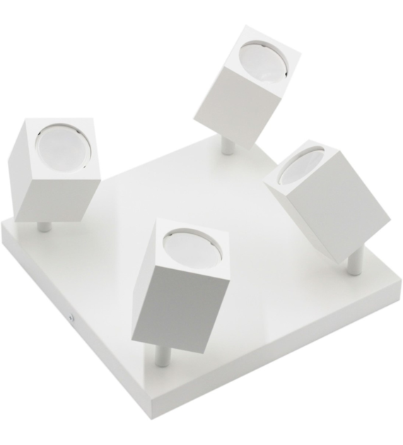 QUANTUS IV white quadruple wall light