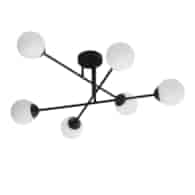 Oprawa sufitowa 6xE27 PALLE Black