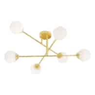 Oprawa sufitowa 6xE27 PALLE Gold