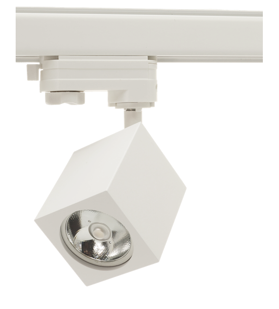 Lampa na szynoprzewód biała BRICK 3F