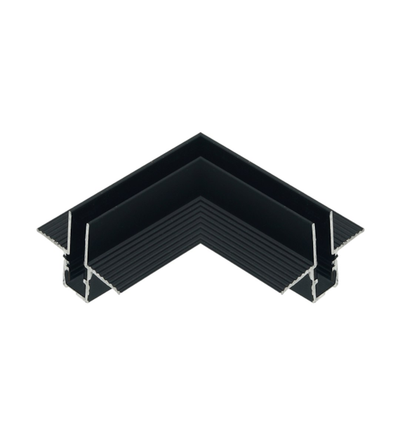 SUPERSLIM Magnetischer GK-Winkelverbinder 9,5mm schwarz