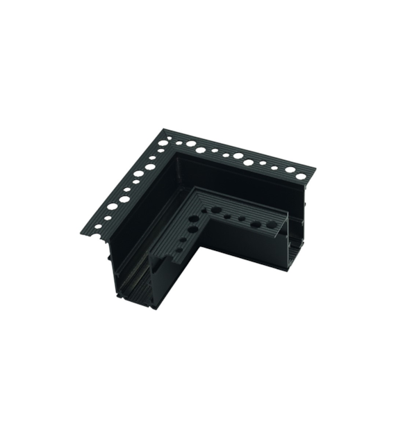 Flush-mounted type magnetic corner connector black