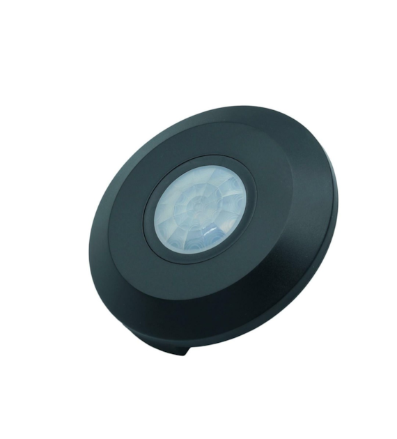 Ultra-flat black PIR ceiling sensor