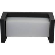 Kinkiet HYDRA E27 czarny z czujnikiem mikrofalowym