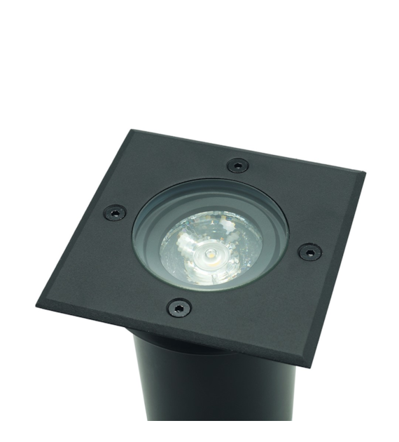 Einbauleuchte Boden ERIDA GU10 IP67 IK09 Quadrat schwarz