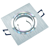 Oprawka kwadratowa szczotkowana srebrnaruchoma