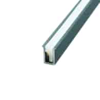Profil aluminiowy TINY 1m Wpuszczanyszary z silikonową osłoną