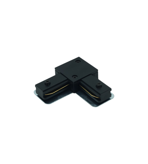 Verbinder für Einsphasen-Stromschienen Winkel schwarz