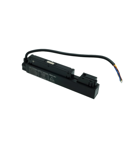 Zasilacz wewnętrzny IP67 100W 48V do szyn Magnetic czarny