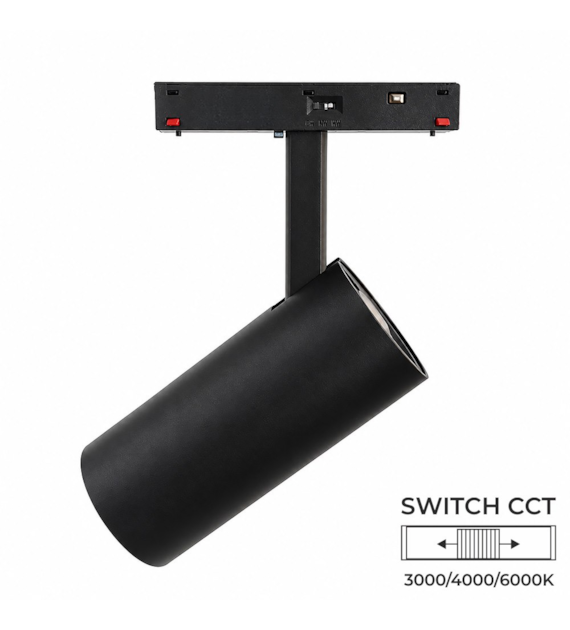 Oprawa RULLO M 20W SWITCH CCT Magnetic 48V czarna