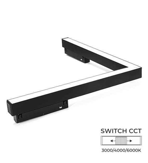 Oprawa ANGOLO 20W SWITCH CCT Magnetic czarna