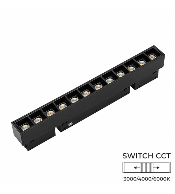 Oprawa LENTI S 12W SWITCH CCT Magnetic 48V czarna