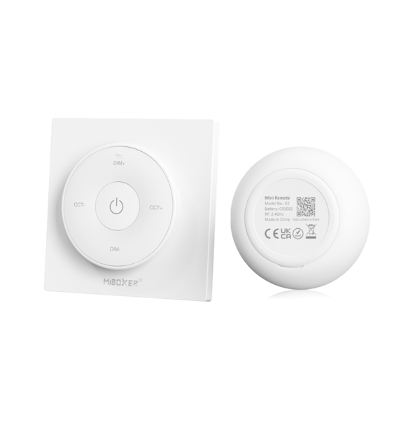 Wandfernbedienung für LED-Bänder mono CCT drehbar weiß