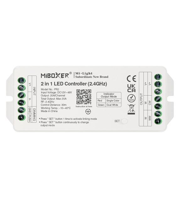 Mi-Light Sterownik PR2 RF 2.4G 20A 2in1  MONO/CCT