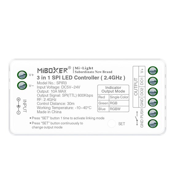 Mi-light Sterownik cyfrowy SPIR3 10A3in1 MONO/RGB/RGBW 2.4G