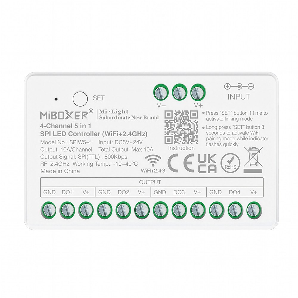 Sterownik do Taśm LED cyfrowych 5w1 4-kanałowy WI-FI+2.4G