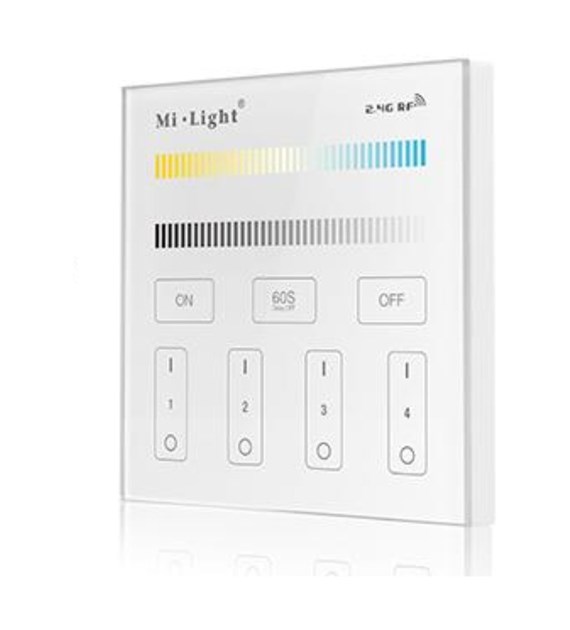 Mi-Light  dotykowy panel dopuszkowy CCT 4-strefy