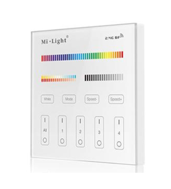 Touch-Einbaupanel für Unterputzdose RGBW+CCT 4 Zonen
