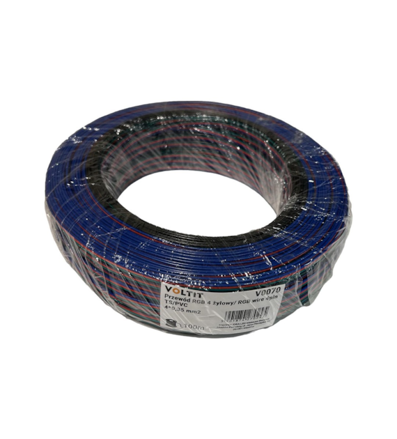 RGB cable 4x0.35 mm TS/PVC