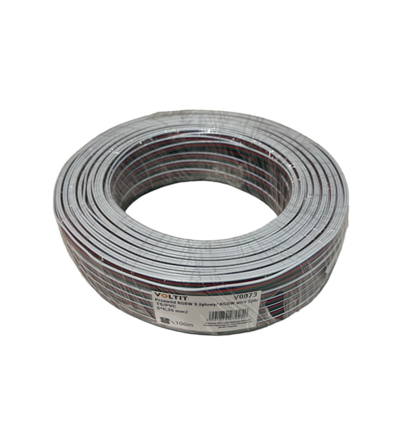 RGBW cable 5x0.35 mm TS/PVC