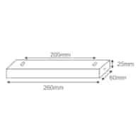 2 metal rectangular rozeta white ceiling rose