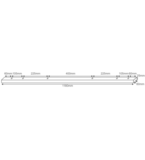 6 metal rectangular rozeta white ceiling rose