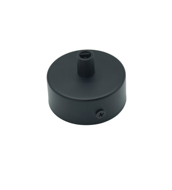 1 metal round rozeta black ceiling rose