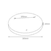 3 metal round rozeta white ceiling rose