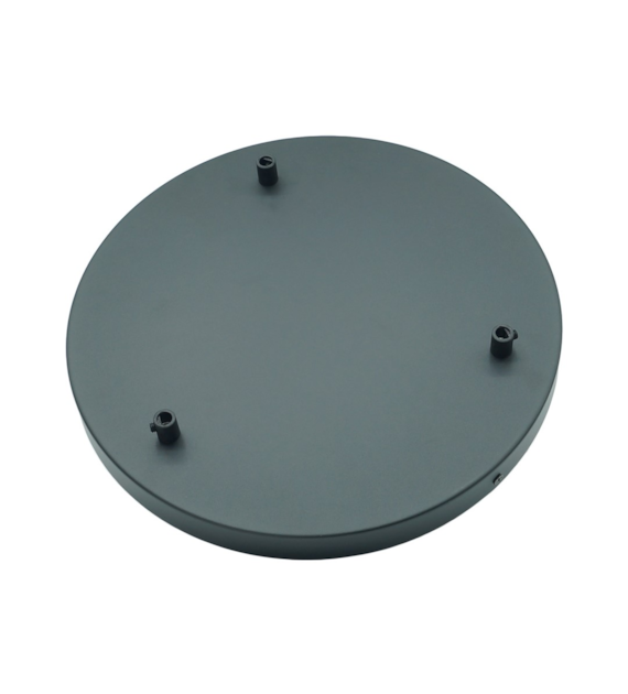3 metal round rozeta black ceiling rose