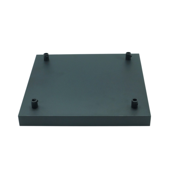 Podsufitka 4 metalowa kwadrat rozetaczarna