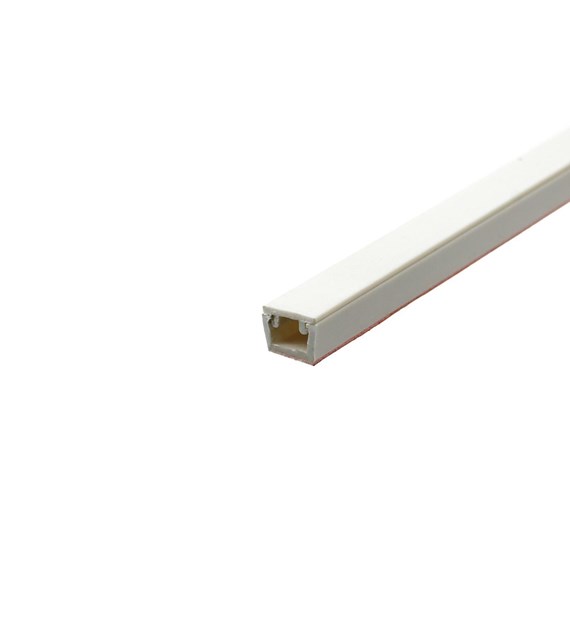 Korytko białe PCV 8x6mm 2m