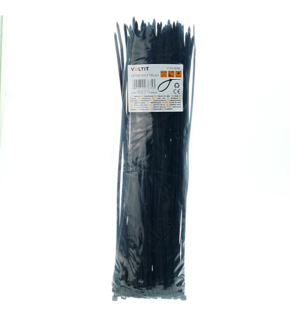 Kabelbinder 3,6*300 Nylon 66 schwarz