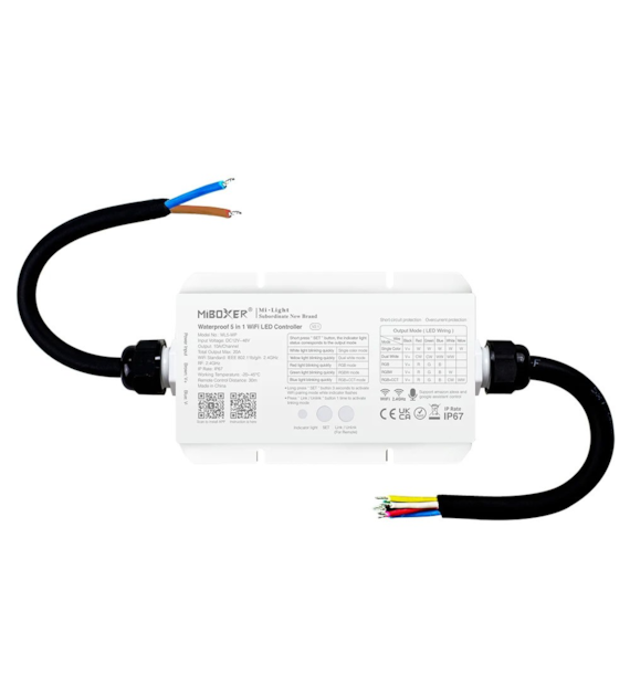 Mi-Light odbiornik wodoodporny 5w1 IP67 Wi-Fi
